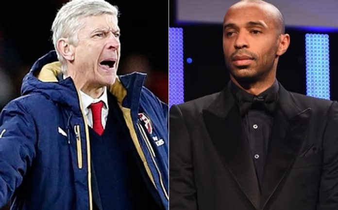Arsene Wenger and Thierry Henry