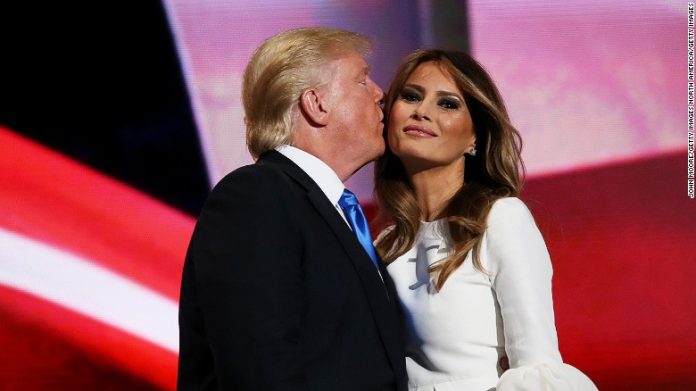 Donald Trump and his wife Melania Trump