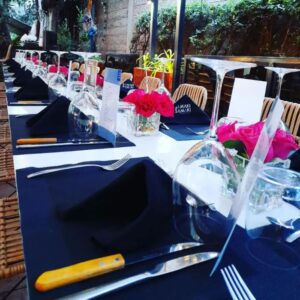 A splendid table set up at Samaki Samaki Restaurant