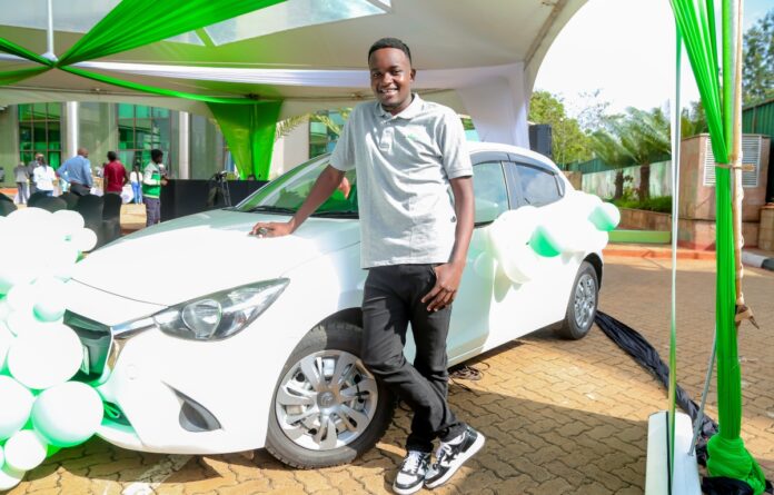 wins new car