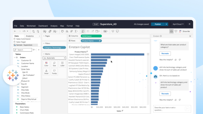 EinsteinCoPilot_Tableau AI assistant