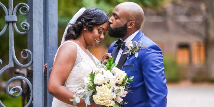 Black couple wedding