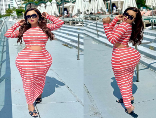 Renowned Kenyan Celebrity and entrepreneur Vera Sidika. She has no plans of getting another child in the near future due to fear of ruining her curvaceous shape.