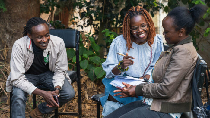 PIC 1- Microsoft researcher Stephanie Nyairo (center) works with local collaborators in Kenya to test how accurately speech models recognize farmers’ spoken questions (1)