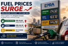Fuel prices surge as Diesel jumps sharply to KSh 46.29 in the latest EPRA review Fuel prices surge as Diesel jumps sharply to KSh 46.29 in the latest EPRA review